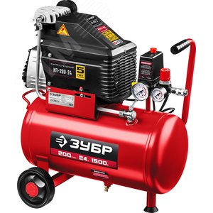 Компрессор воздушный безмасляный, 200 л/мин, 24 л, 1500 Вт - фото 1