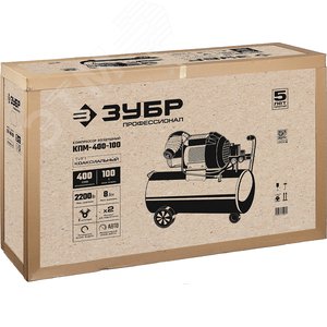 Компрессор воздушный, 400 л/мин, 100 л, 2200 Вт - фото 2