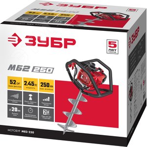 Мотобур (бензобур), d=60-250 мм, 52 см3 - фото 2