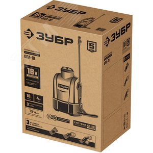 Опрыскиватель аккумуляторный, 10 л бак, без АКБ, Li-Ion 18В - фото 2