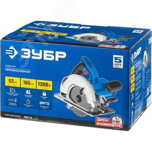Пила дисковая, диск 165 мм, 1300 Вт, Профессионал - фото 2