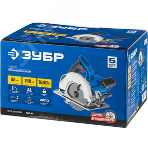 Пила дисковая, диск 190 мм, 1600 Вт, Профессионал - фото 2