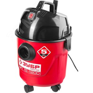 Пылесос хозяйственный М1-15, 15 л, 1200 Вт, сухая и влажная уборка - фото 3