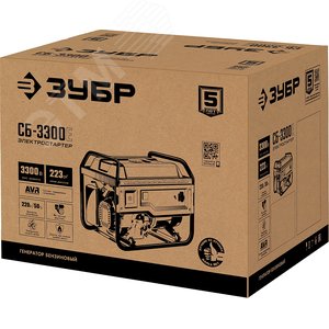 Генератор бензиновый с электростартером, 3300 Вт - фото 2