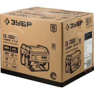 Генератор бензиновый с электростартером 380 В, 7000 Вт - фото 2