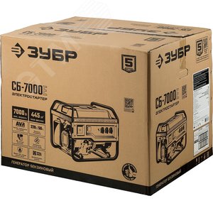 Генератор бензиновый с электростартером, 7000 Вт - фото 2