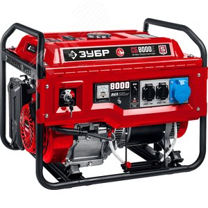 Изображение товара Генератор бензиновый с электростартером, 8000 Вт (шт)