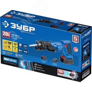 Пила сабельная бесщеточная 20В, 1 АКБ (4Ач), Профессионал - фото 2