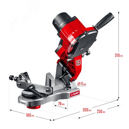 Станок заточной для пильных цепей, d104 мм, 90 Вт - фото 2