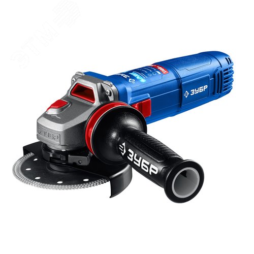 Изображение товара Угловая шлифовальная машина 125 мм, 1100 Вт, регулировка оборотов, фланец, МИГ, Профессионал (шт)