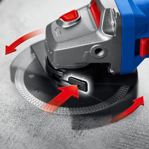 Угловая шлифовальная машина 125 мм, 1100 Вт, регулировка оборотов, фланец, МИГ, Профессионал - фото 5