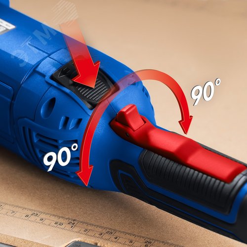 Угловая шлифовальная машина 125 мм, 1900 Вт, регулировка оборотов, фланец, МИГ, Профессионал - фото 5