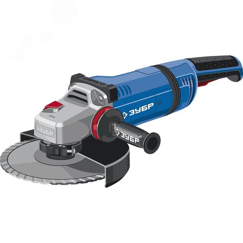Угловая шлифовальная машина 230 мм, 2700 Вт, АВТ защита, фланец, МИГ, Профессионал - фото 1