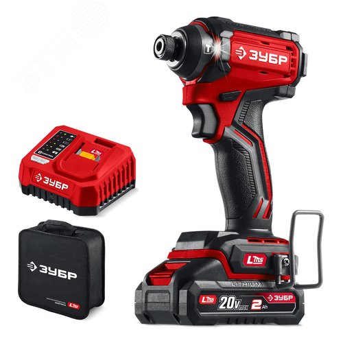 Винтоверт бесщеточный ударный 20 В, 180 Н·м, 1 АКБ LMS 2 А·ч, сумка - фото 1