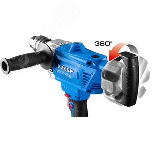 Дрель-миксер реверсивная, Профессионал, 160 Нм, патрон 16 мм, 0-850 об/мин, 1200 Вт - фото 4