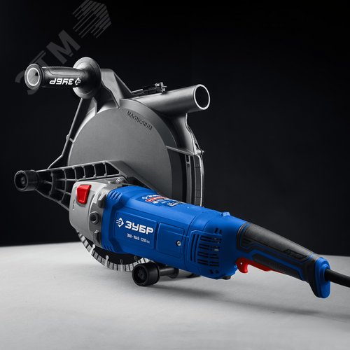 Штроборез, бороздодел, метал. ящик, Профессионал, d 180 мм, 2200 Вт, 45 мм - фото 2