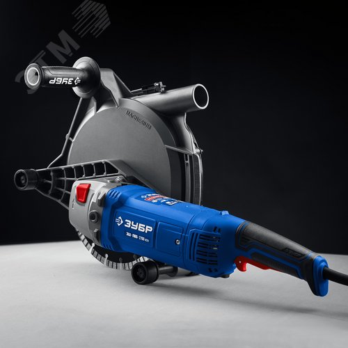 Штроборез, бороздодел, метал. ящик, Профессионал, d 230 мм, 2700 Вт, 65 мм - фото 2