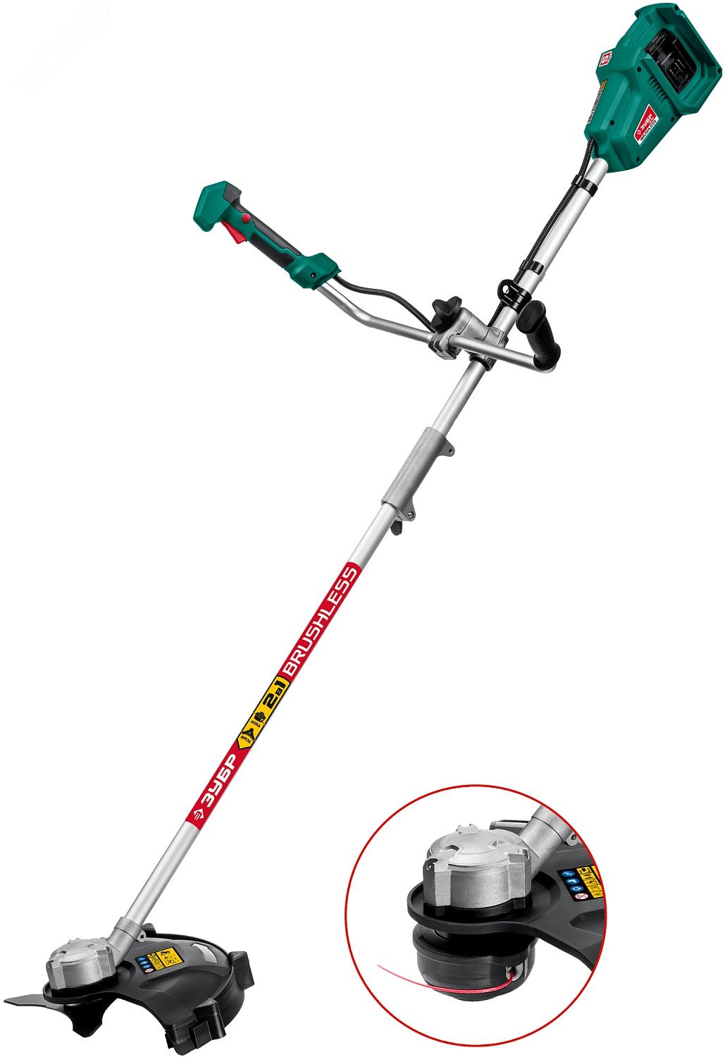 Изображение товара Бесщеточный аккумуляторный триммер 36В без АКБ ЗУБР ТАБ-365