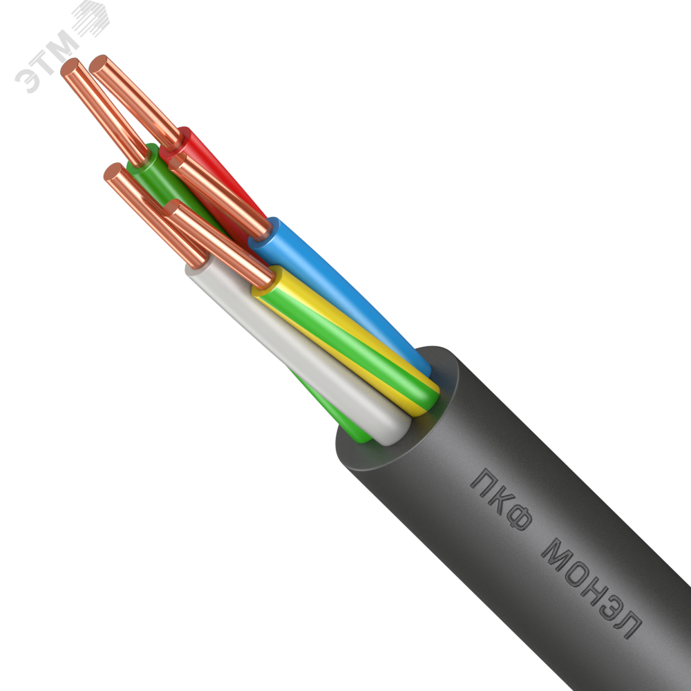 Изображение товара Кабель силовой ППГнгHF 5Х1,5ок N PE барабан Монэл ПКФ