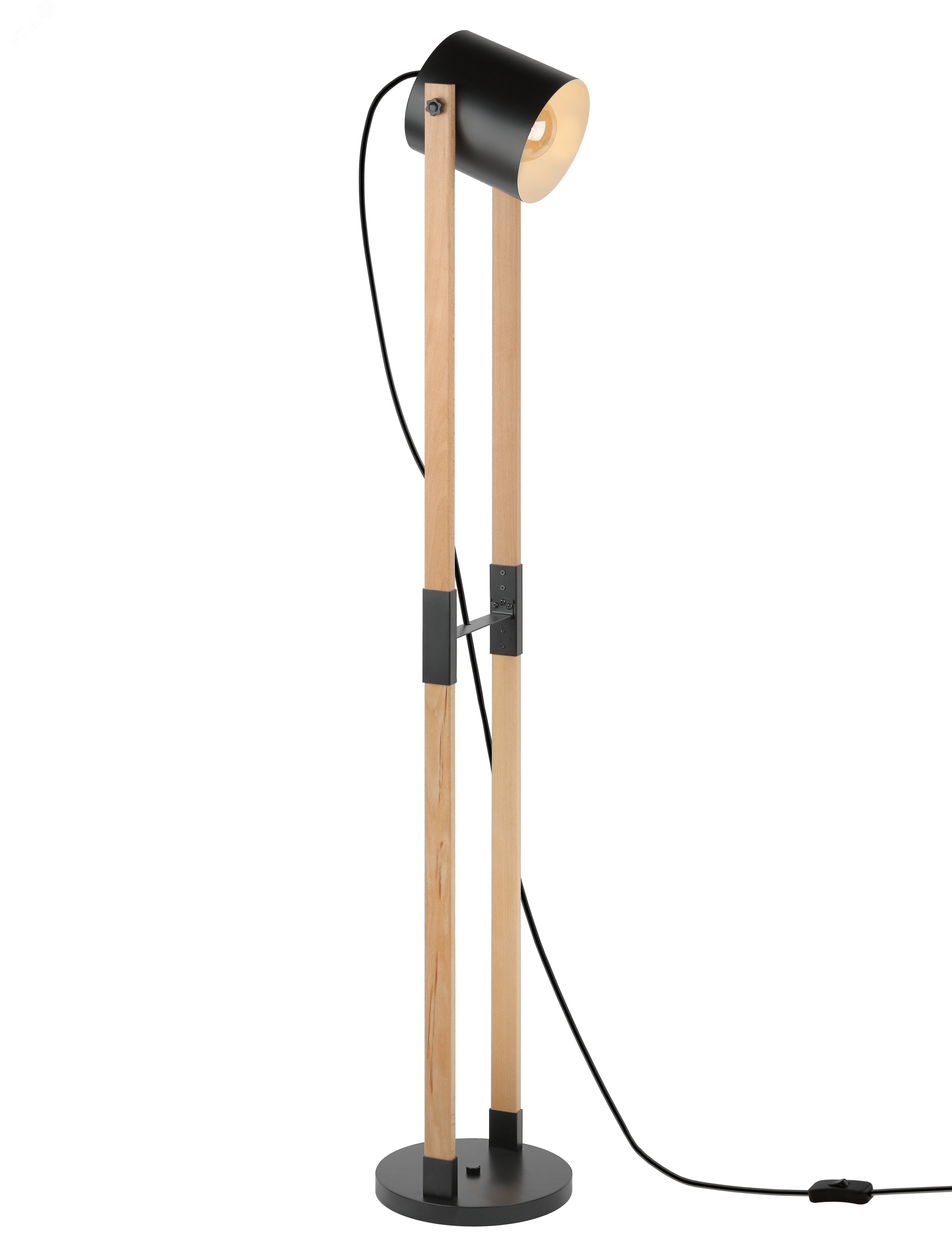 Изображение товара Напольный торшер Rivoli Doriana D7041-503 со поворотным плафоном в стиле лофт