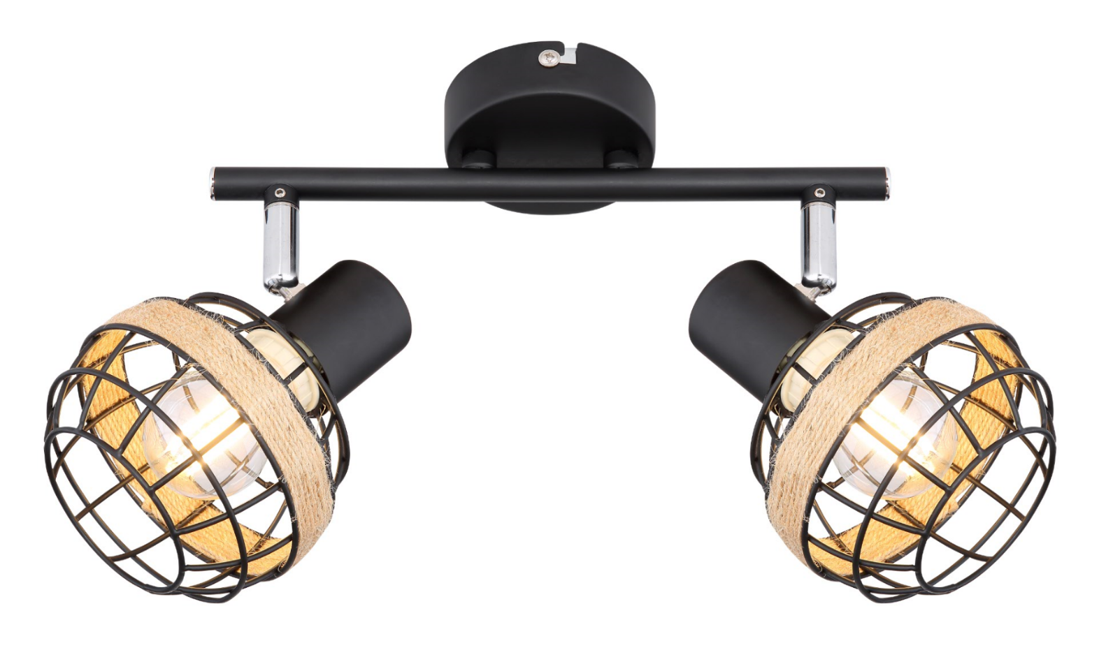 Светильник настенно-потолочный спот поворотный 2хE14 40Вт 7033-702 Fedora