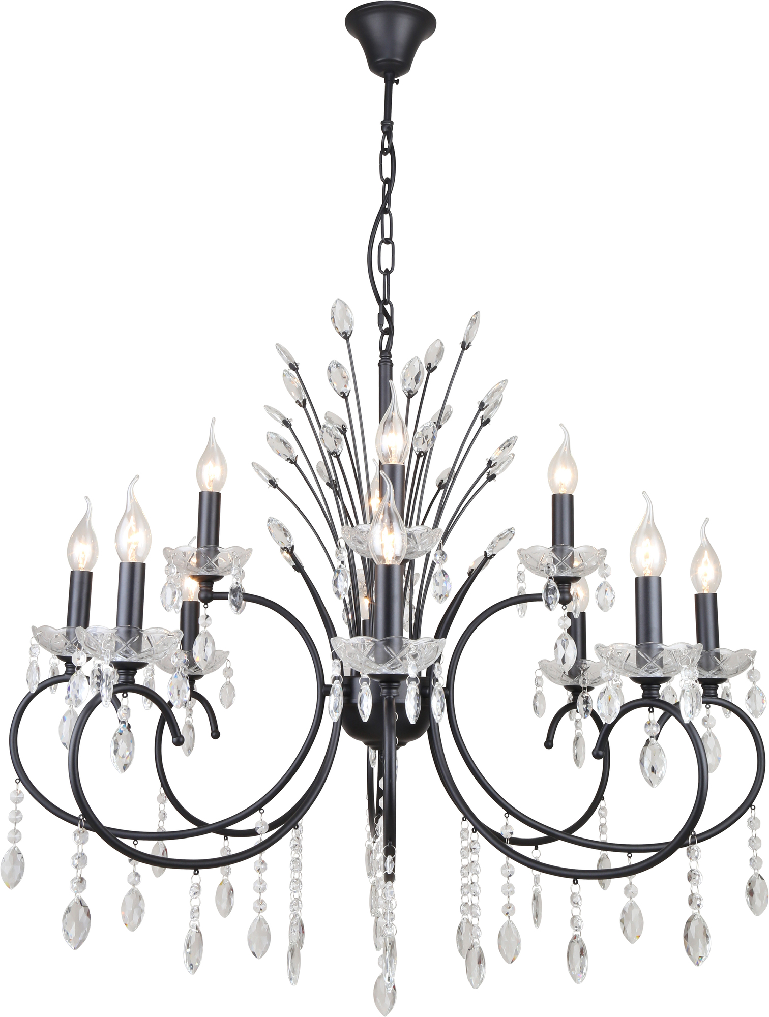 Люстра 12хЕ14 40Вт классика 2097-312 Anamaria