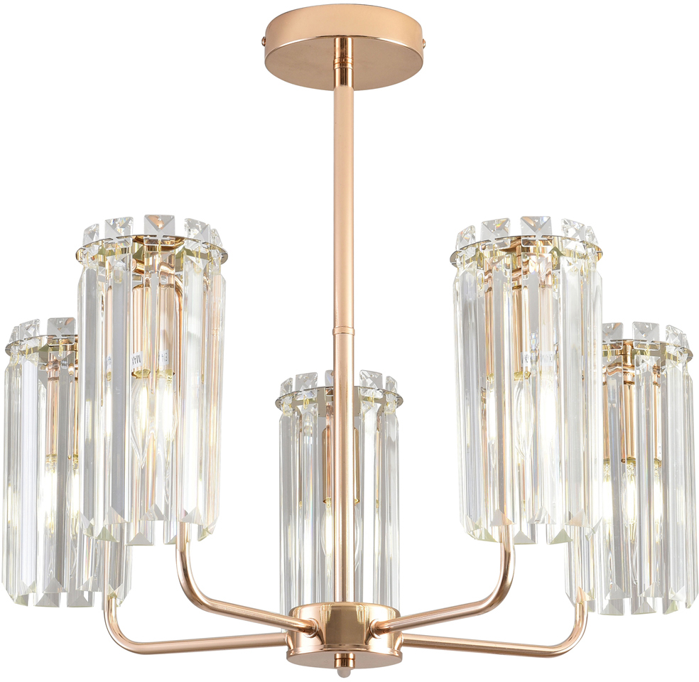 Люстра Zoe 1064-305 5хЕ14 40 Вт хрусталь