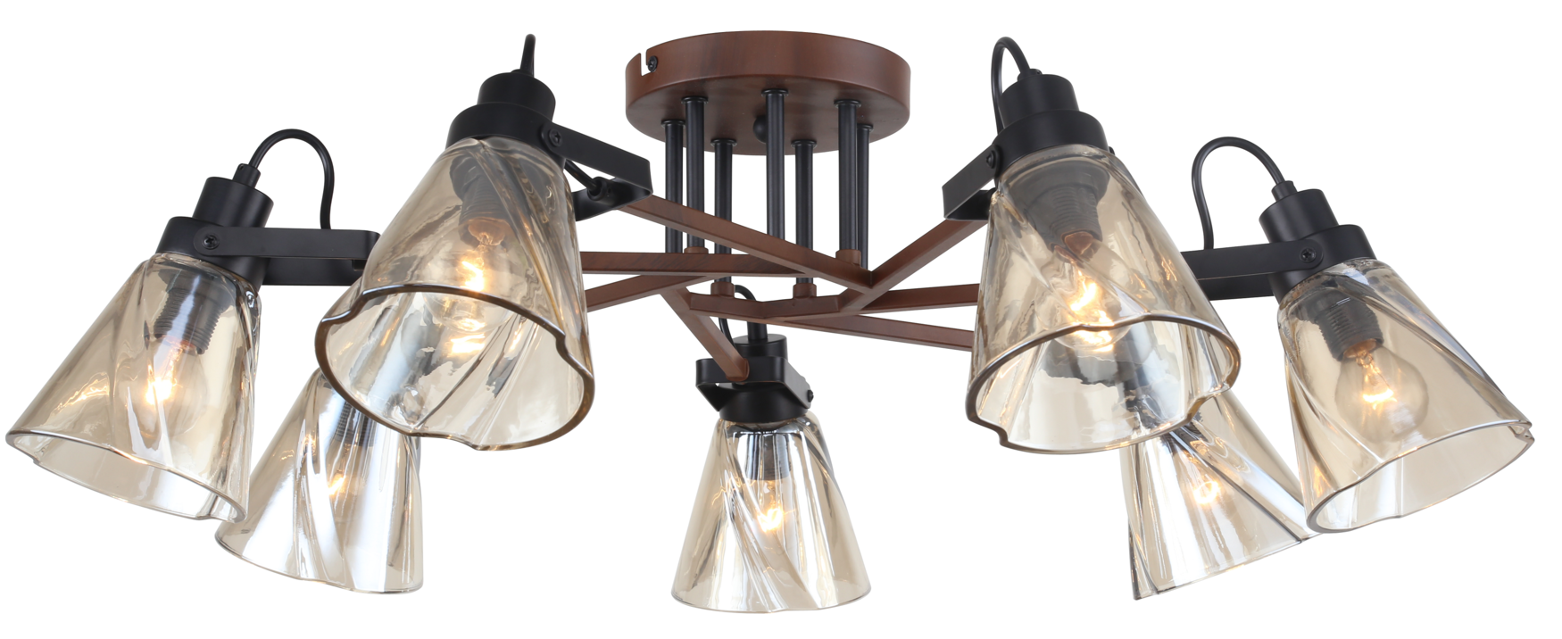 Люстра Clarissa 5098-307 7 х Е14 40 Вт лофт - кантри