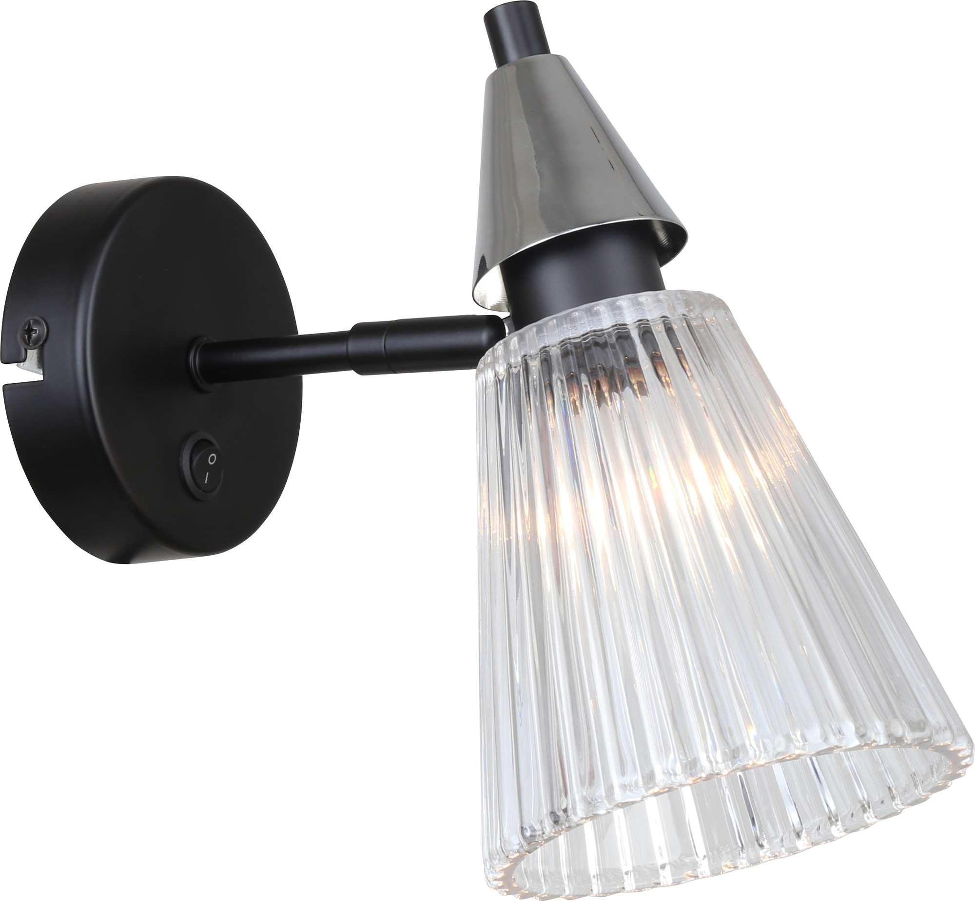 Бра светильник настенный с выключателем 1хЕ14 40Вт 3179-210 модерн Briana