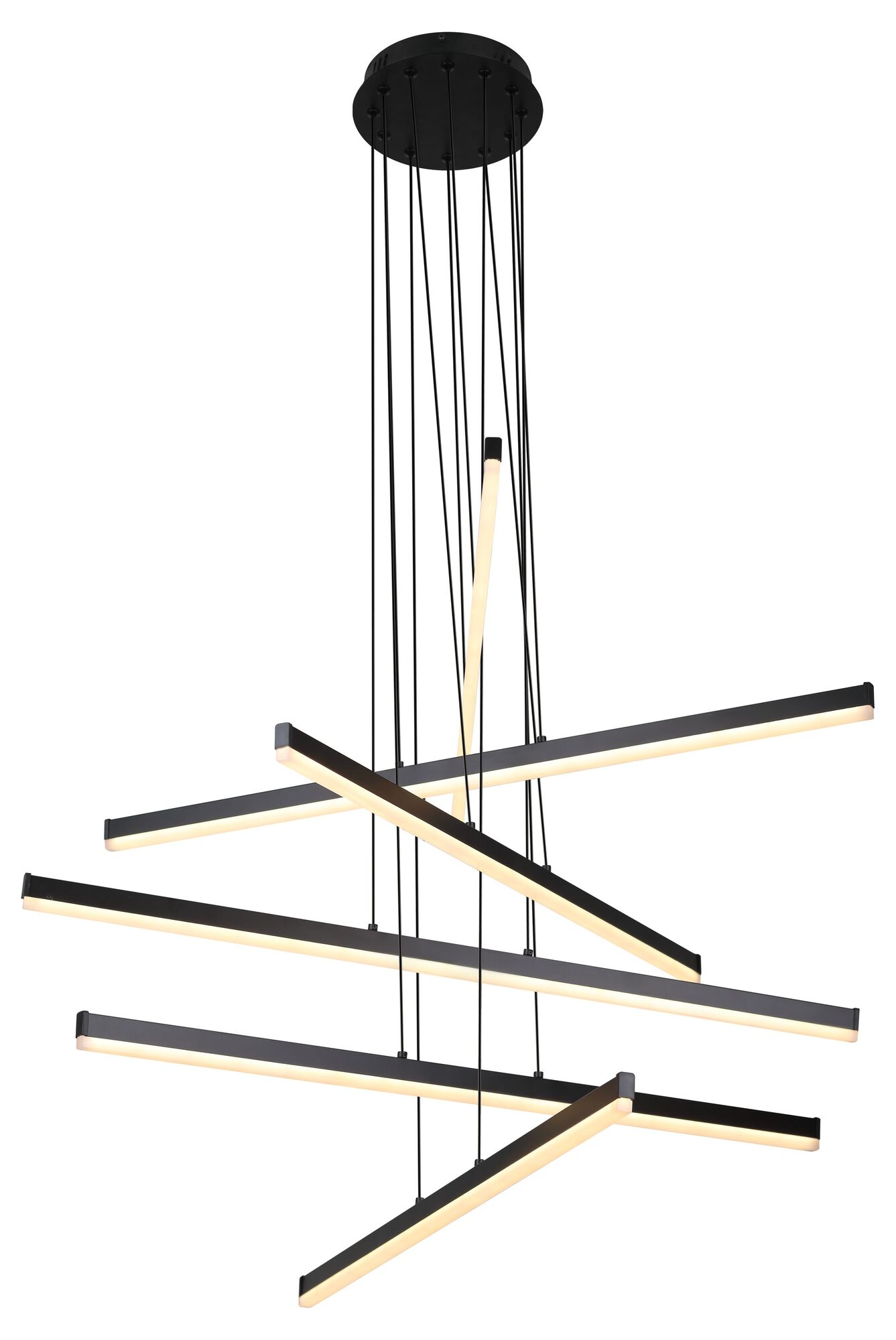 Светильник подвесной LED 120 Вт 3000-6000К чёрный светодиодный с пультом Rivoli Mabel 6183-201