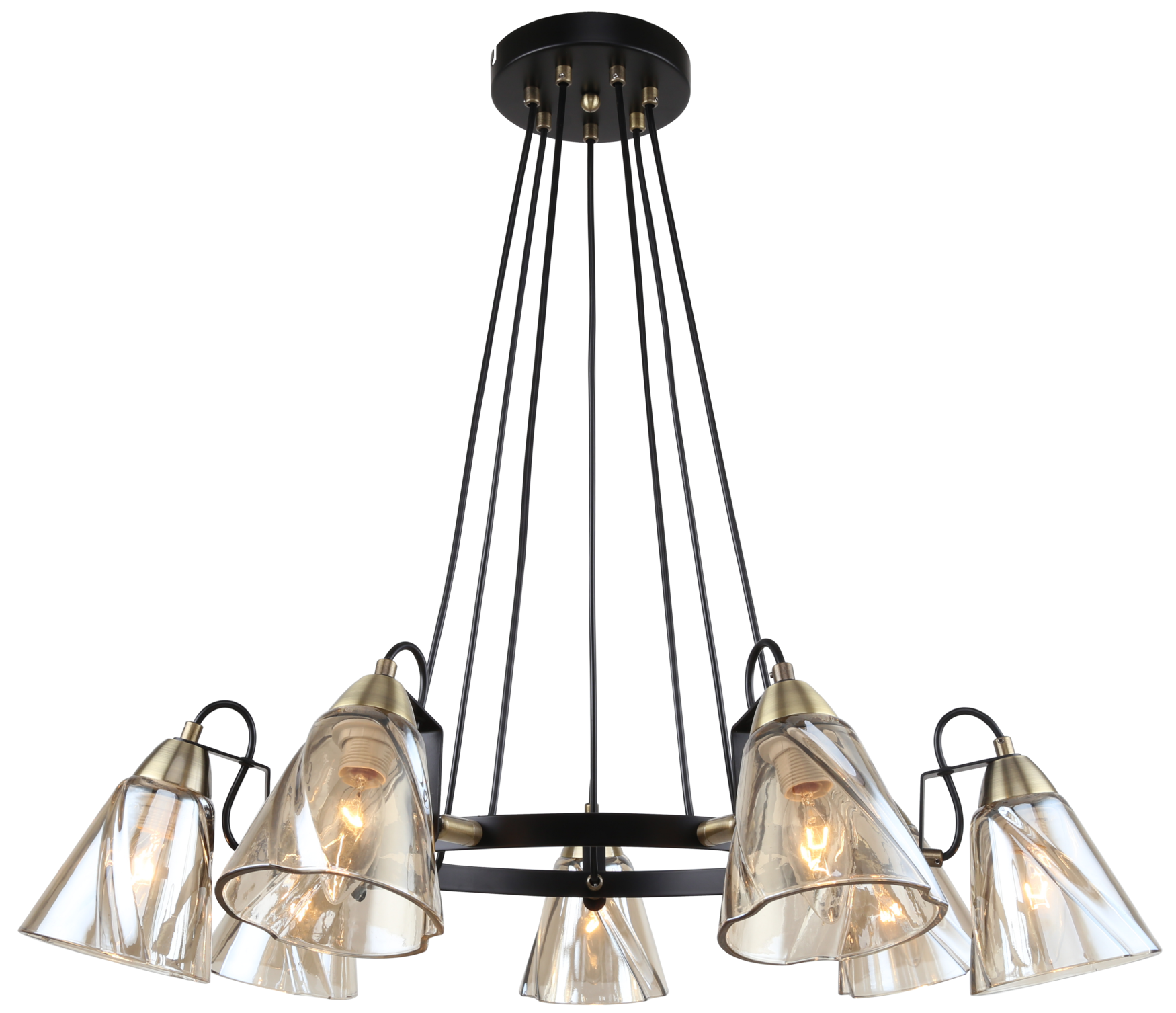 Люстра Cathy 5106-307 7 х Е14 40 Вт лофт - кантри