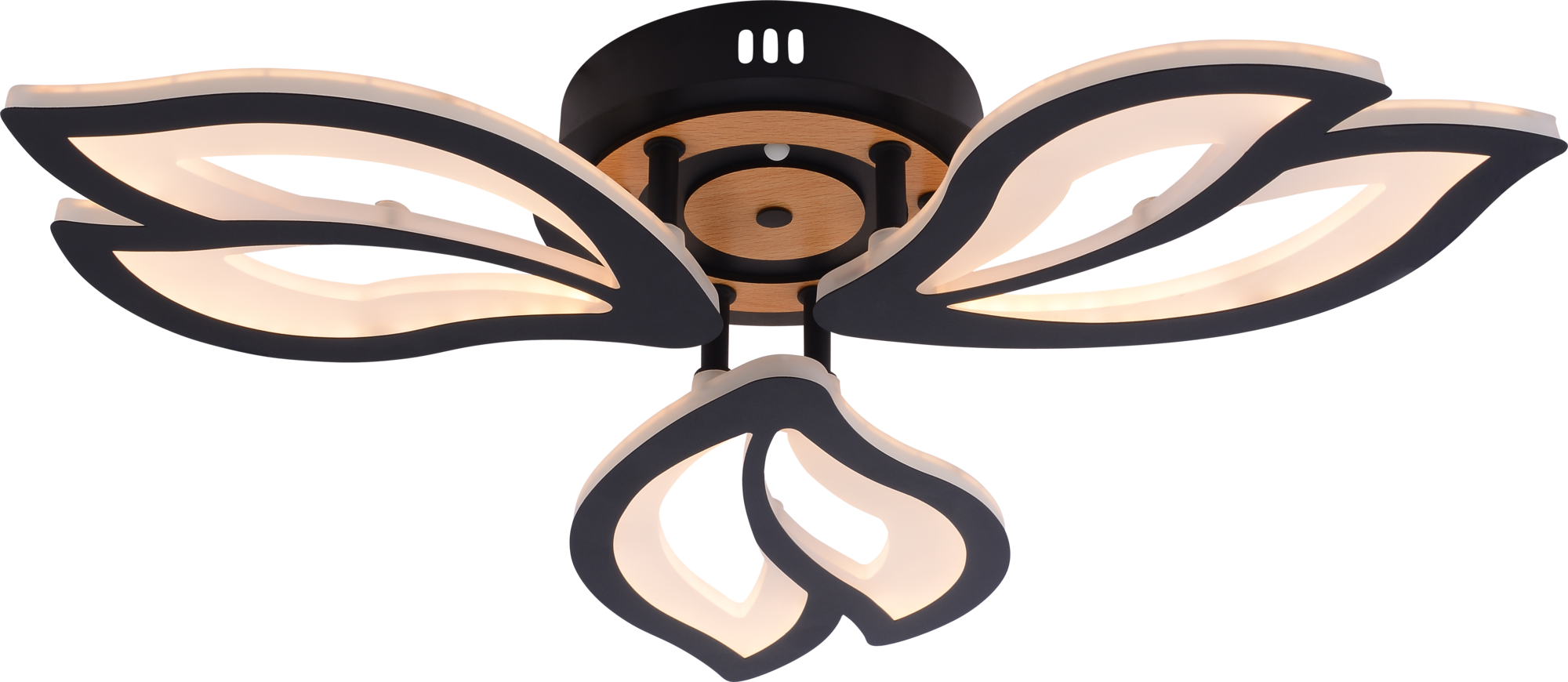 Люстра потолочная светодиодная LED 60 Вт 2140Лм 3000-6250К с пультом ДУ 6195-703 Lana