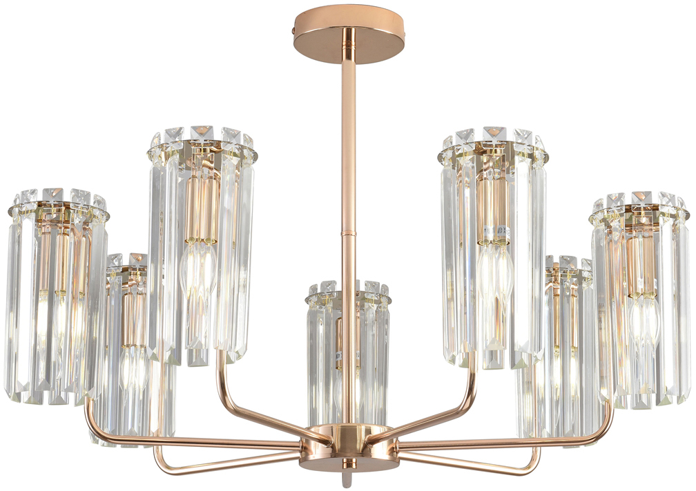 Люстра Zoe 1064-307 7хЕ14 40 Вт хрусталь