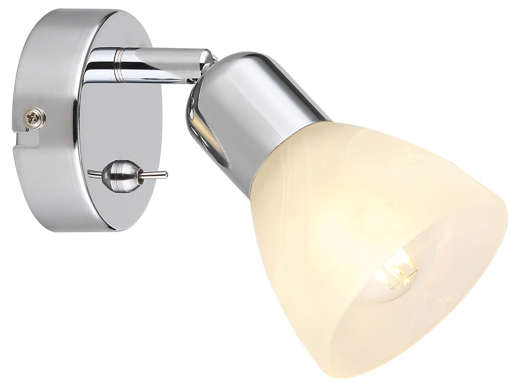 Светильник настенно-потолочный спот поворотный с выключателем 1хЕ14 40Вт 7051-701 Keila