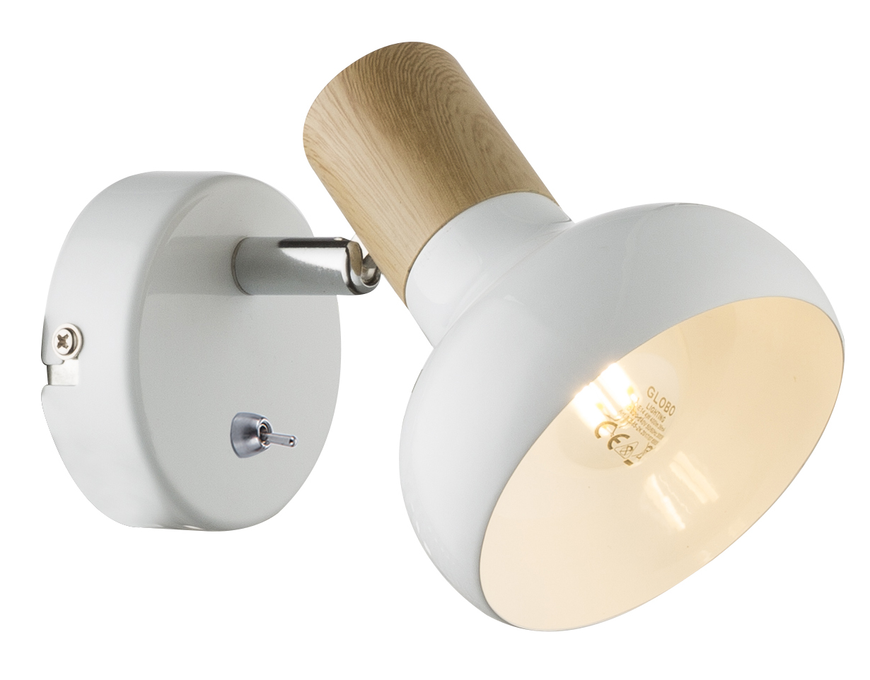 Светильник настенно-потолочный спот поворотный с выключателем 1хЕ14 40Вт 7052-701 Lorena