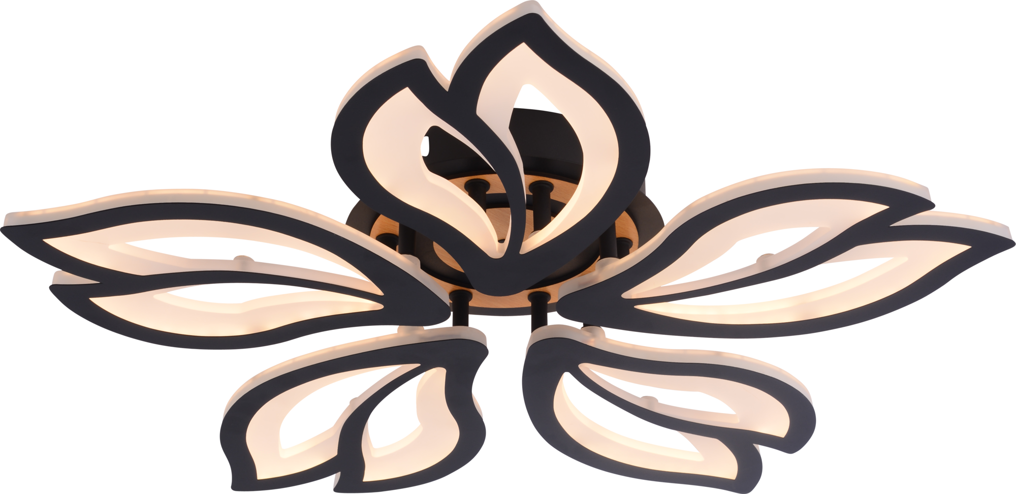 Люстра потолочная светодиодная LED 100 Вт 3470Лм 3000-6250К с пультом ДУ 6195-733 Lana