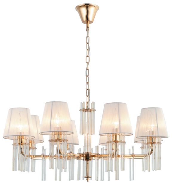 Люстра Lilith 1039-308 8 х Е14 40 Вт хрусталь