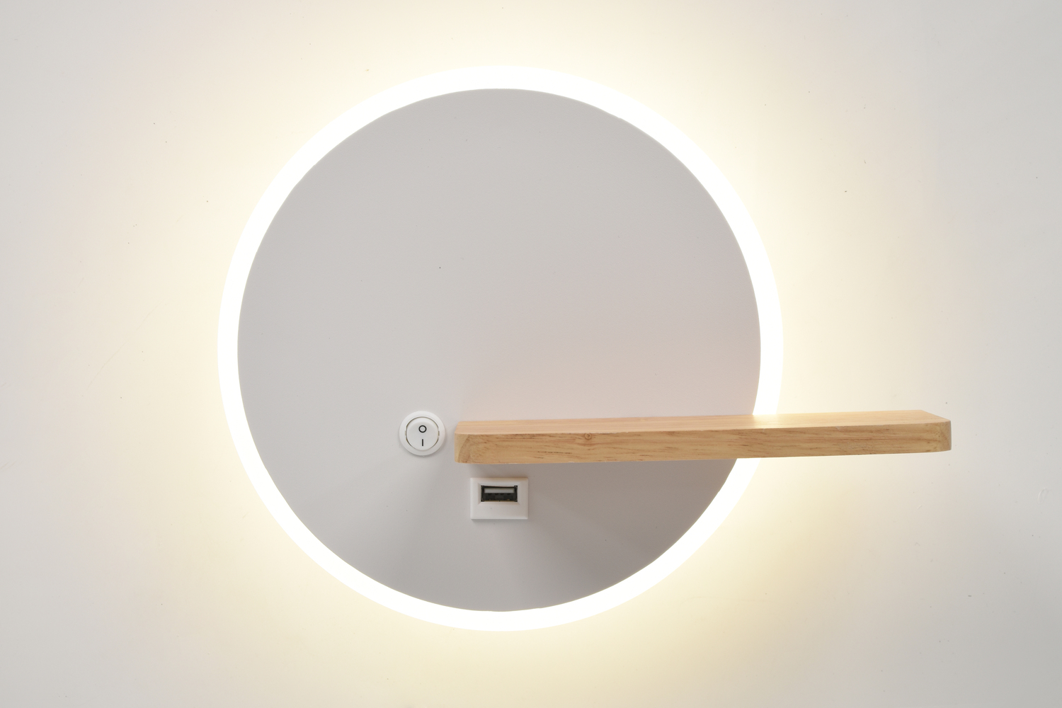 Светильник настенный светодиодный LED 22Вт 4000К с выключателем 6154-401 Anastasia