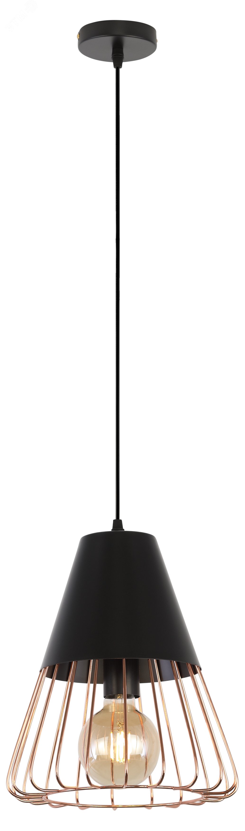 Изображение товара Подвесной светильник Kasimira 5050-201 с одной лампой E27 для интерьера лофт и кантри