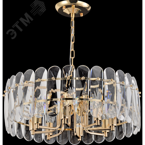 Люстра 8хЕ14 40Вт 1044-308 хрусталь Janice - фото 4