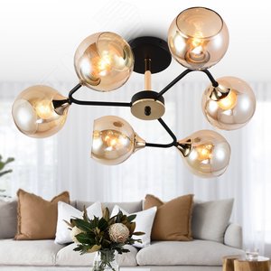 Люстра Alison 3138-306 6 х Е27 60 Вт модерн - фото 4