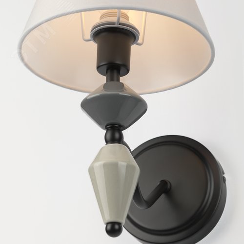 Бра светильник с выключателем 1хЕ14 40Вт классика 2096-401 Alisia - фото 8