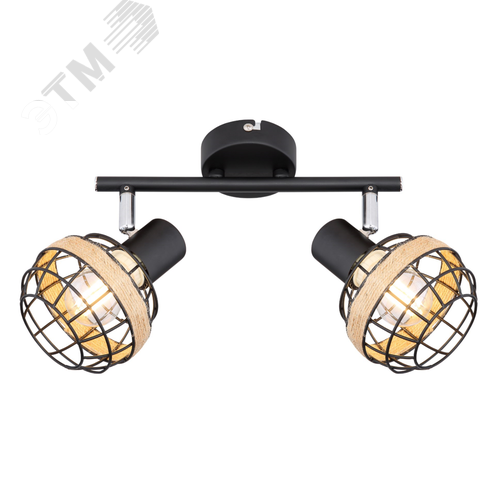 Светильник настенно-потолочный спот поворотный 2хE14 40Вт 7033-702 Fedora - фото 1