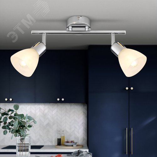 Светильник настенно-потолочный спот поворотный 2хЕ14 40Вт 7051-702 Keila - фото 4