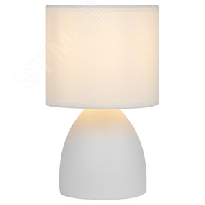 Изображение товара Лампа настольная Nadine 7042-502 1 х Е14 40 Вт керамика белая с абажуром (шт)