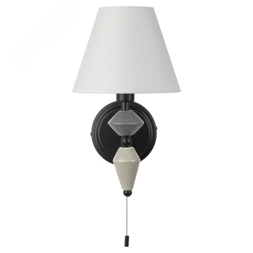 Бра светильник с выключателем 1хЕ14 40Вт классика 2096-401 Alisia - фото 3