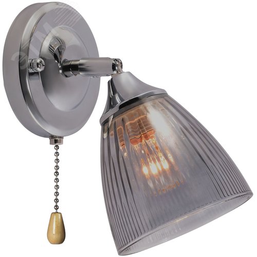 Бра светильник настенный с выключателем 1хЕ27 60Вт модерн 9179-401 Francheska - фото 3