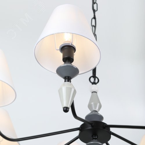 Люстра 7хЕ14 40Вт классика 2096-307 Alisia - фото 9