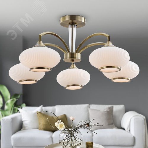 Люстра Avarice 2077-305 5 х Е27 60 Вт классика - фото 4