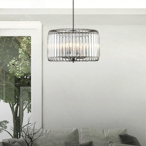 Люстра 5хЕ14 40Вт 1025-205 хрусталь классика Sieglinde - фото 4